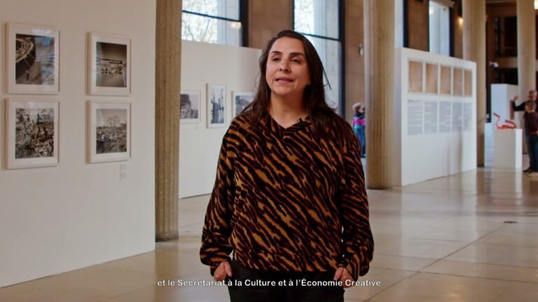 Bastidores da exposição "Brasília: da Utopia à Capital" no Palais d'Iéna, em Paris